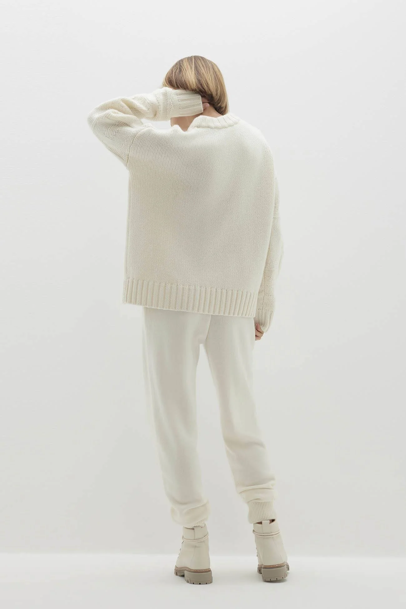 KENNEDY GRAPHIC CASHMERE CREWNECK SWEATER - Image 3