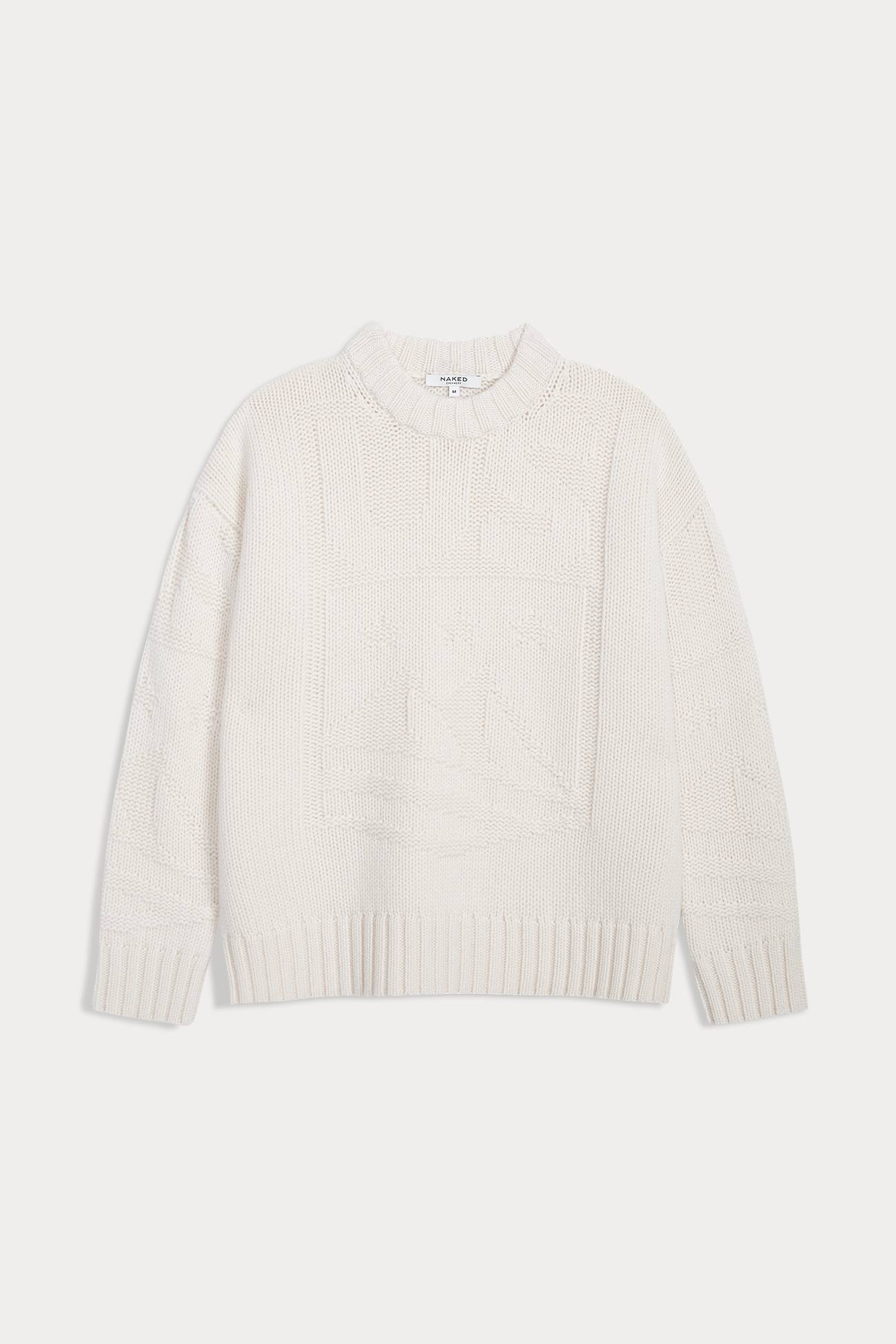 KENNEDY GRAPHIC CASHMERE CREWNECK SWEATER - Image 7