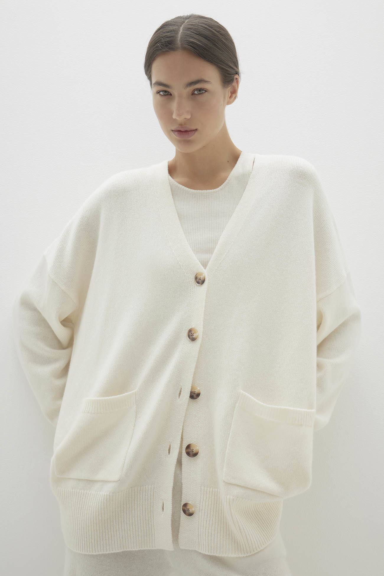 LILY BUTTON-UP CASHMERE CARDIGAN - Image 15