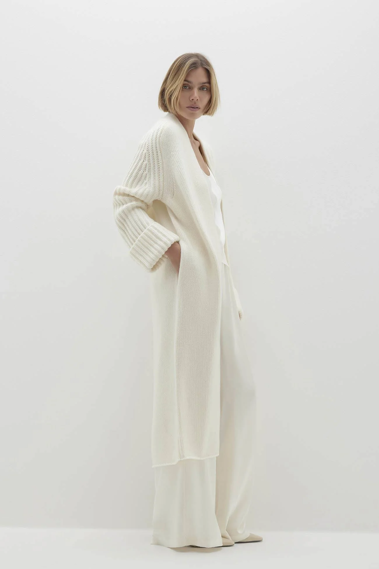 LILYAN LONGLINE CASHMERE CARDIGAN - Image 2