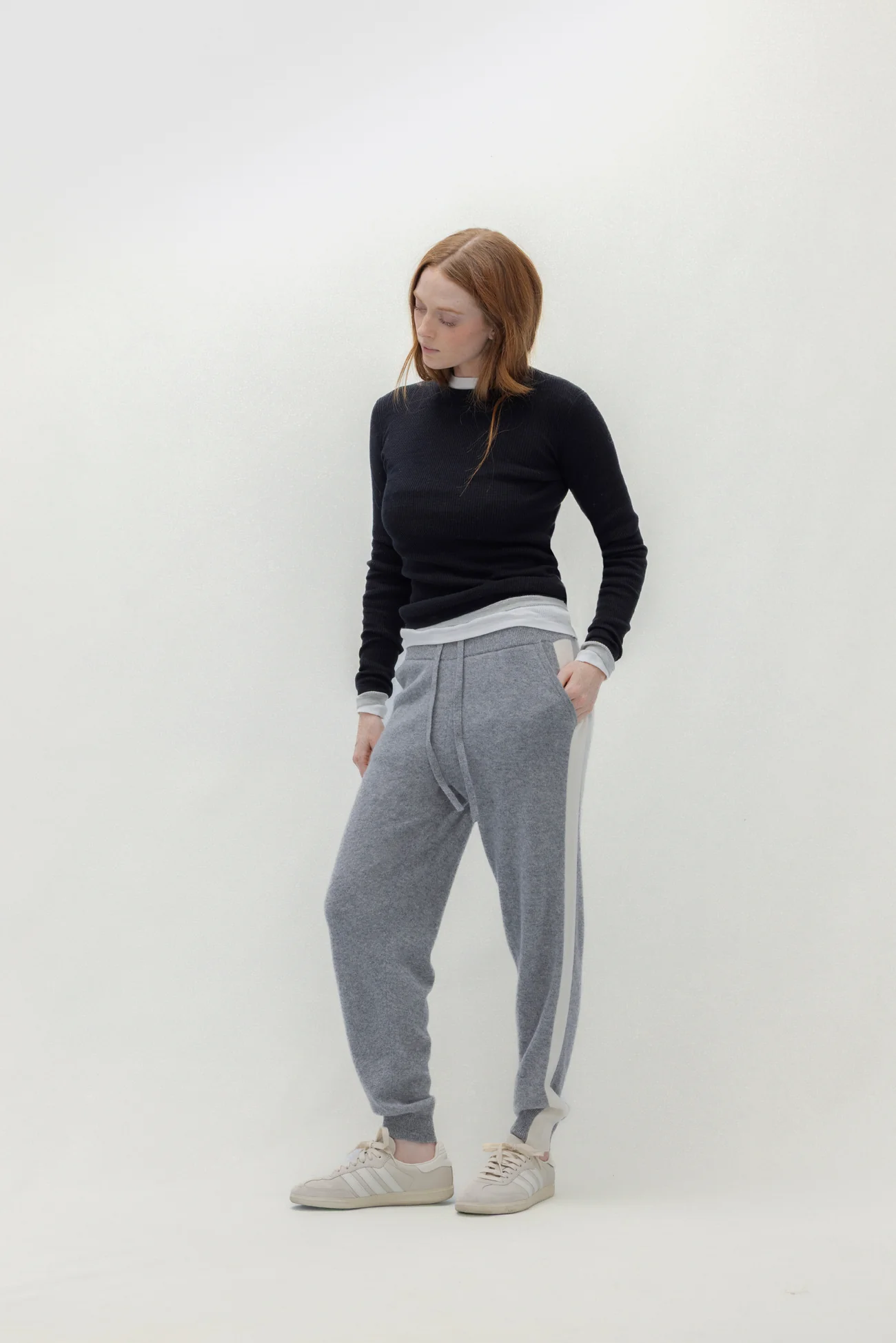 LONG-SLEEVE RIBBED TEE - Image 2