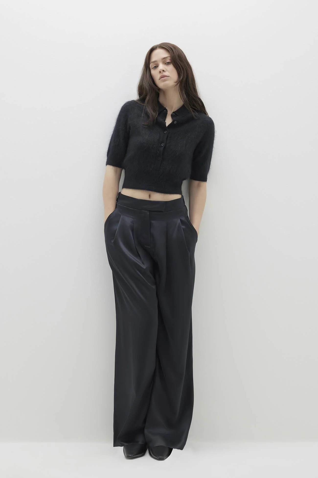 MAISIE BRUSHED CASHMERE COLLARED SWEATER - Image 8