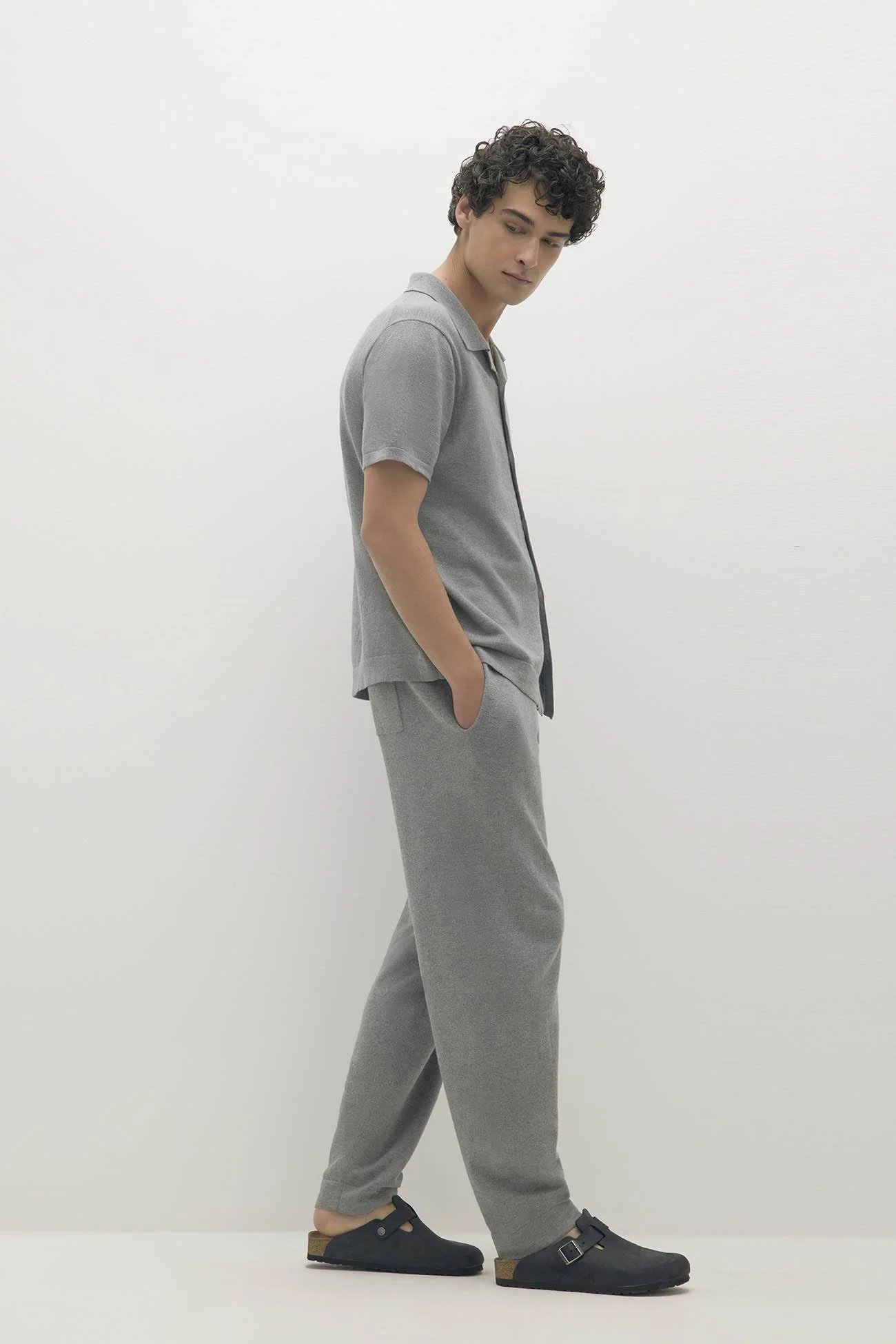 MATTEO COTTON CASHMERE BUTTON-UP SHIRT - Image 2