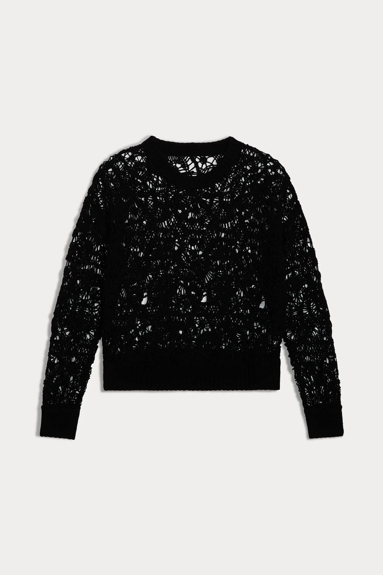 MONICA CROCHET CASHMERE BLEND CREWNECK - Image 7