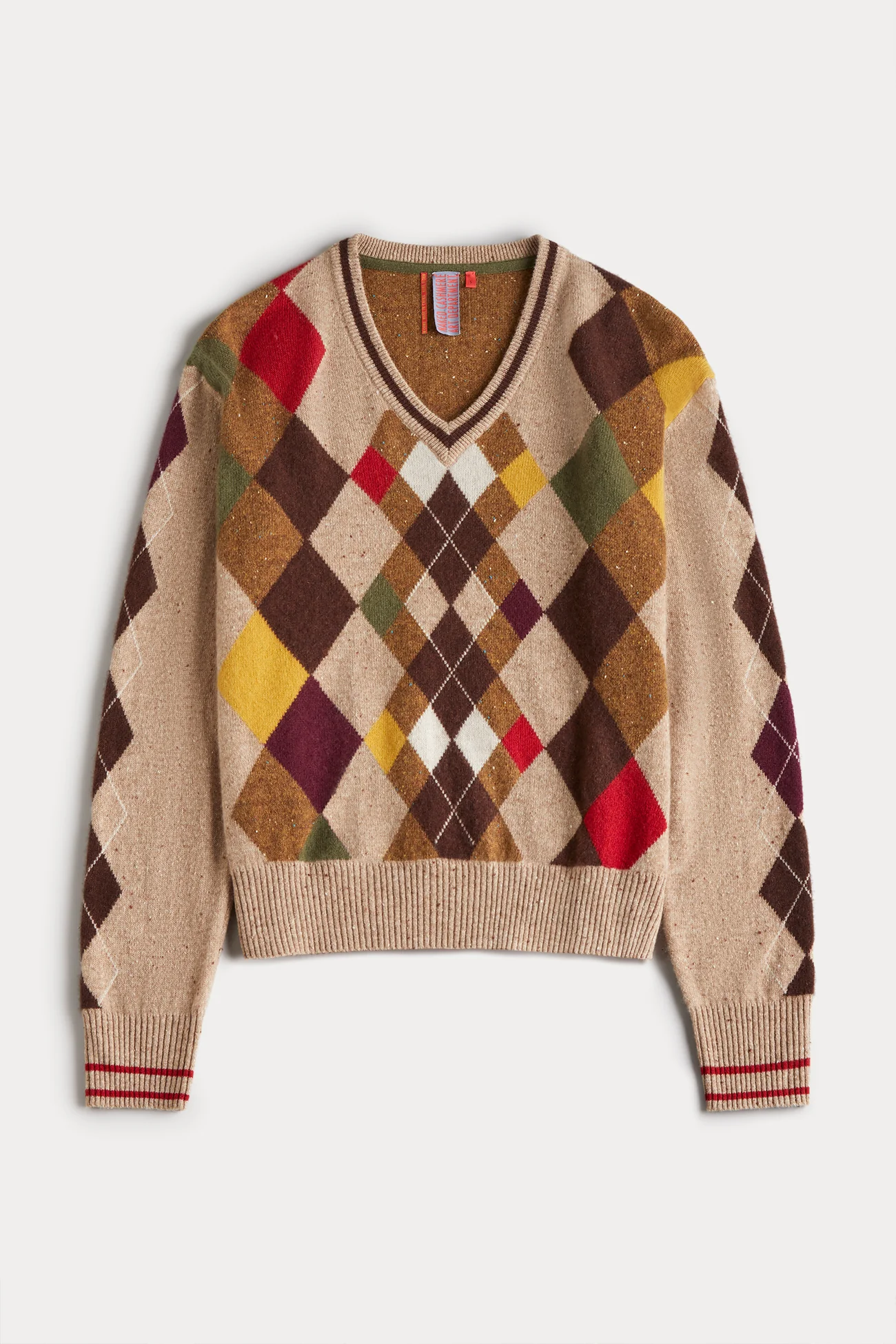 ODDBALL ARGYLE V-NECK - Image 6