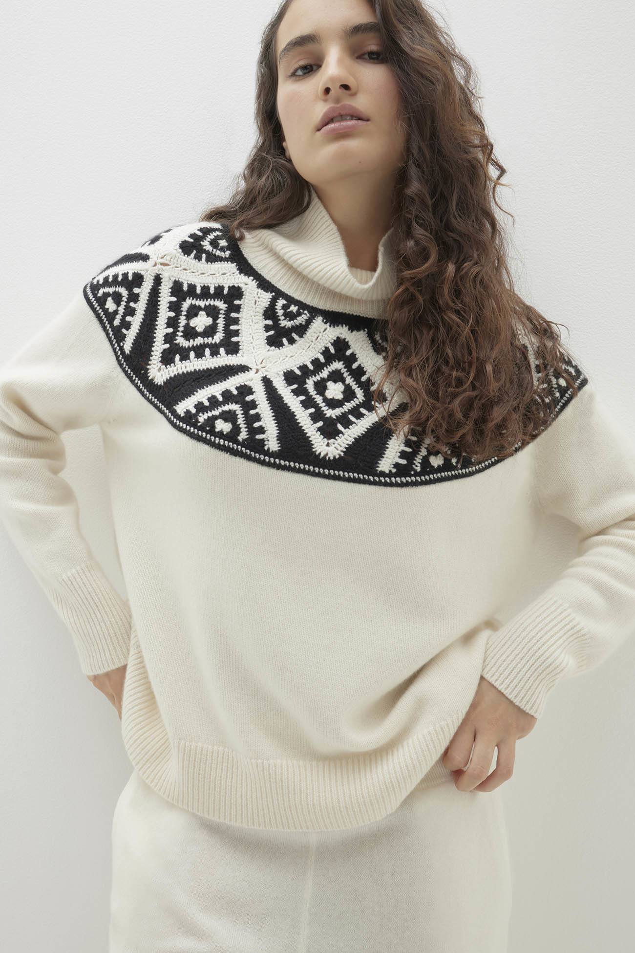 OONA CASHMERE BLEND TURTLENECK SWEATER - Image 5