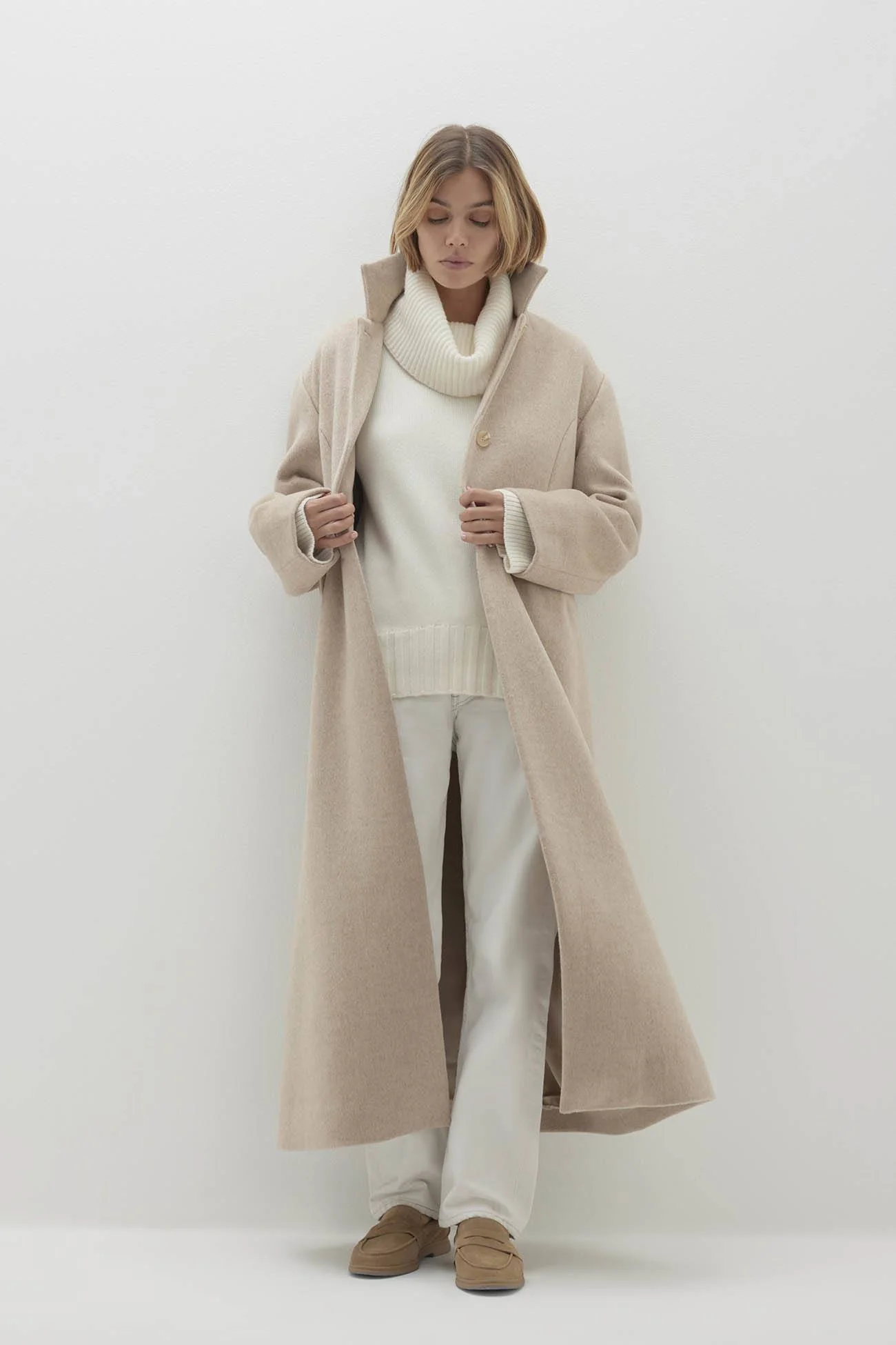 OTTILIE LONG WOOL BLEND COAT - Image 10