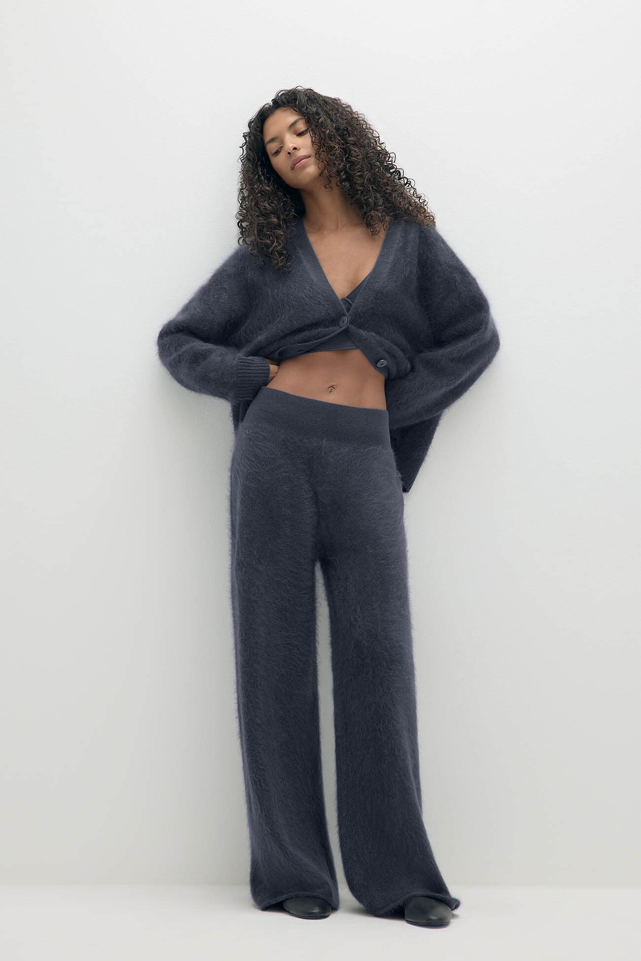 PHILIPA BRUSHED CASHMERE WIDE-LEG PANT - Image 7