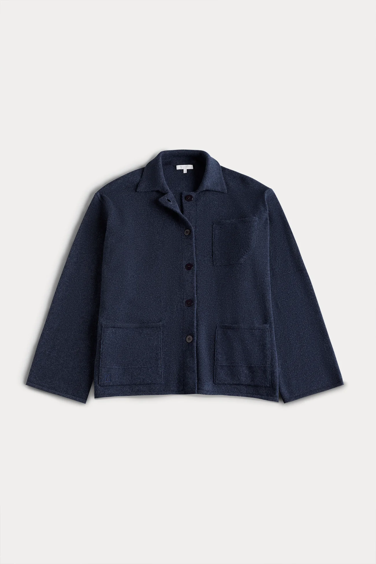 ROME DENIM CASHMERE CHORE JACKET - Image 5