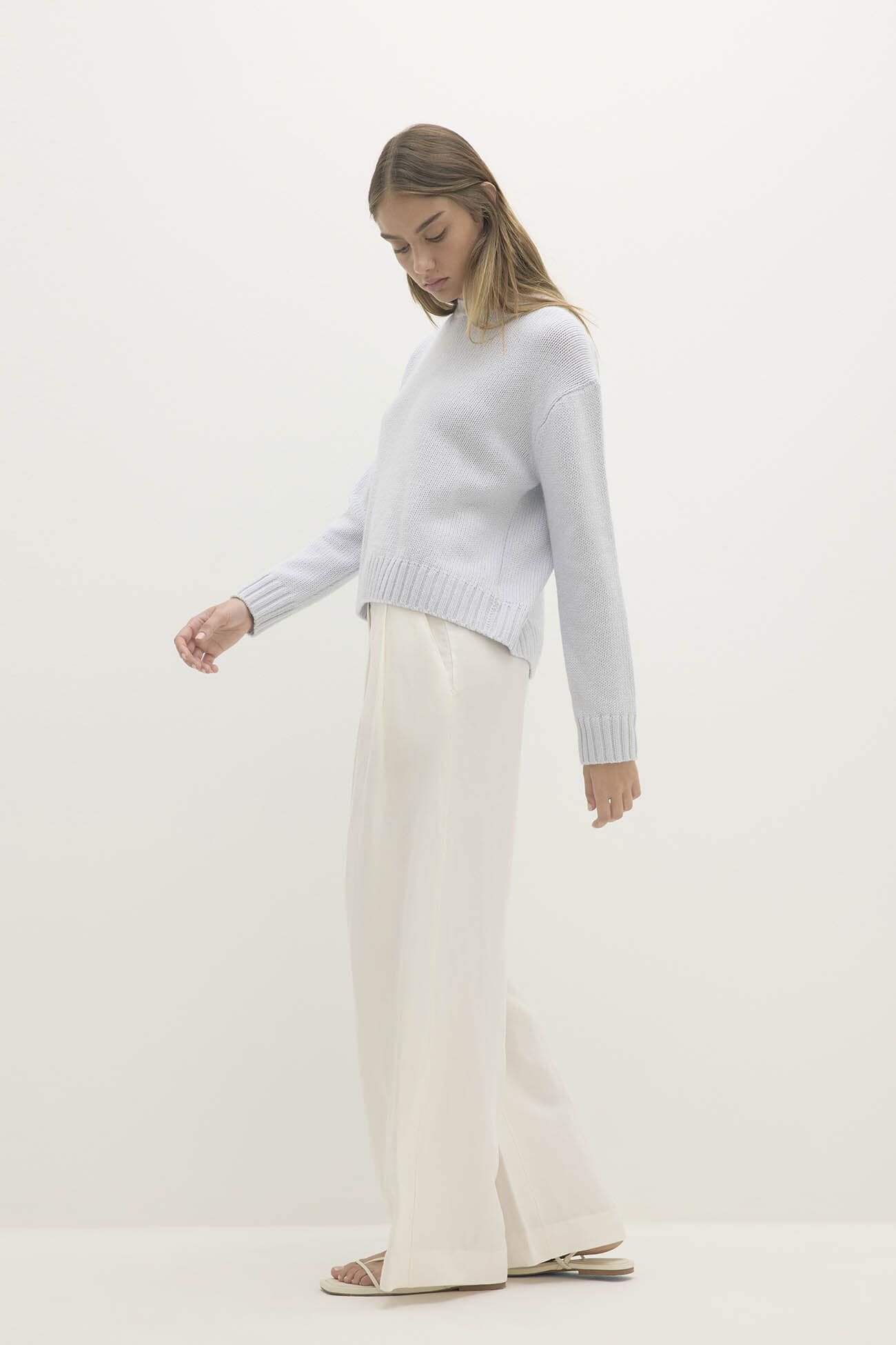 SHELLEY ORGANIC CASHMERE BLEND CREWNECK SWEATER - Image 8
