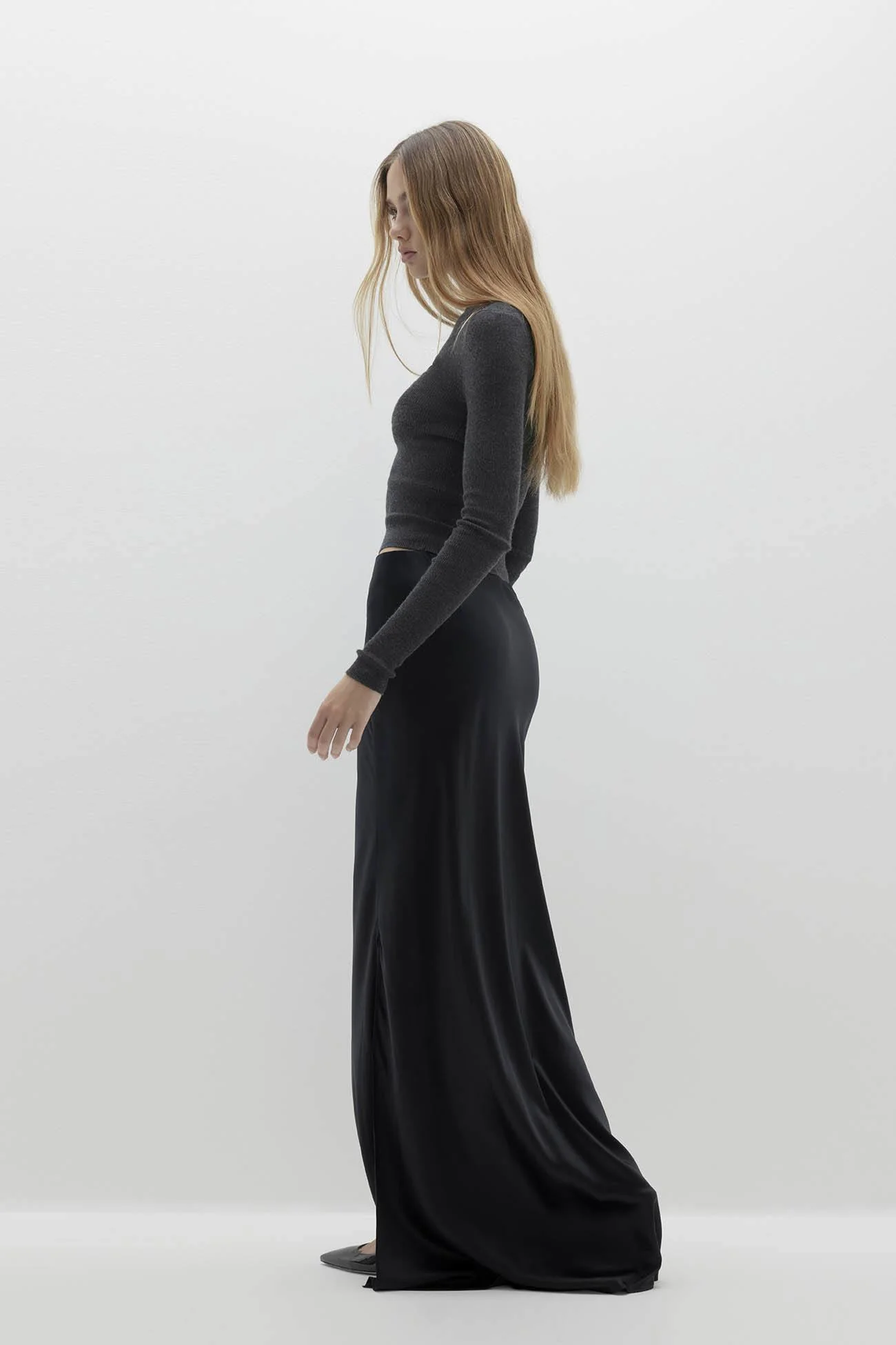 SIREN SILK MAXI SKIRT - Image 3