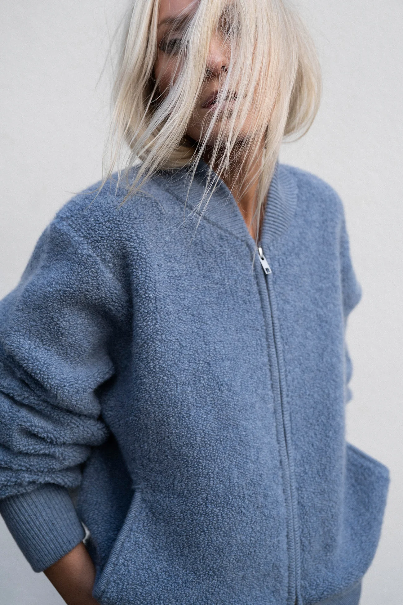 STEFANIA TERRY BOMBER JACKET - Image 9