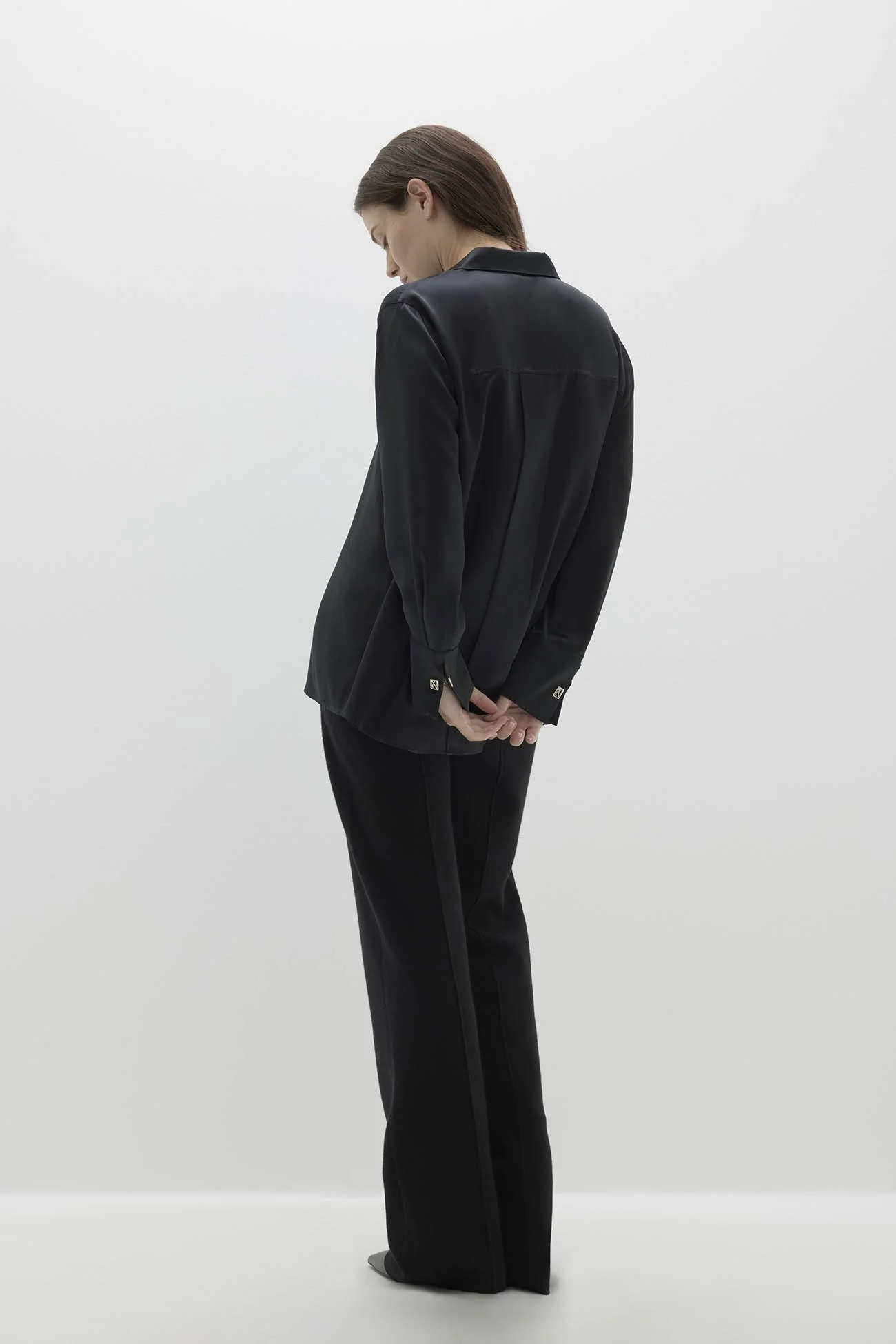 SUVI SILK BUTTON-UP SHIRT - Image 9