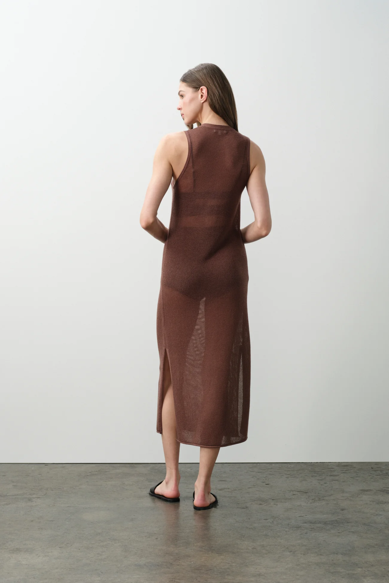 THEA COTTON CASHMERE MIDI DRESS - Image 8