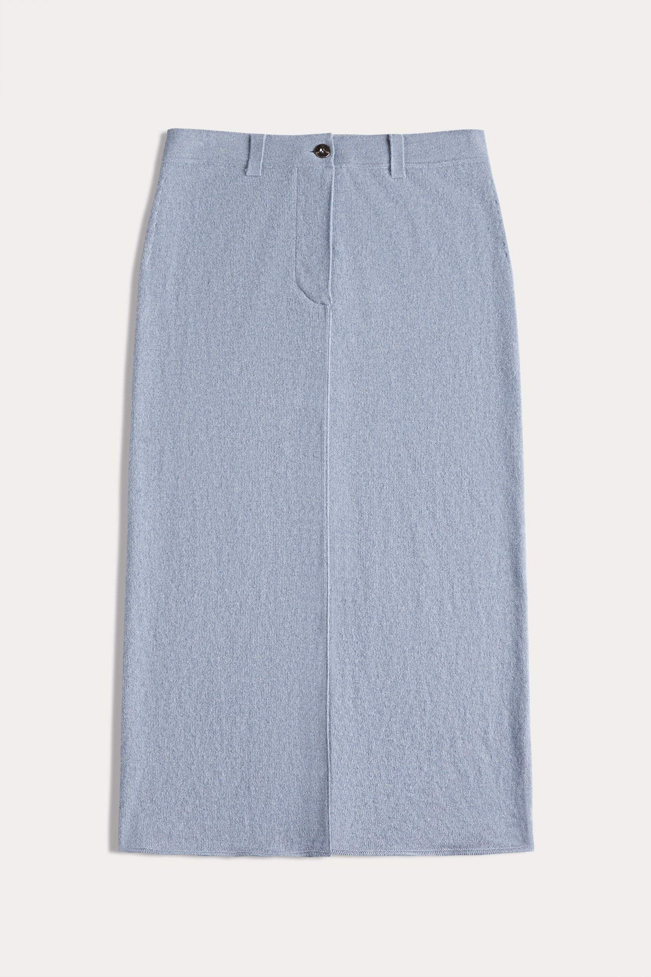 VENICE DENIM CASHMERE MIDI SKIRT - Image 16