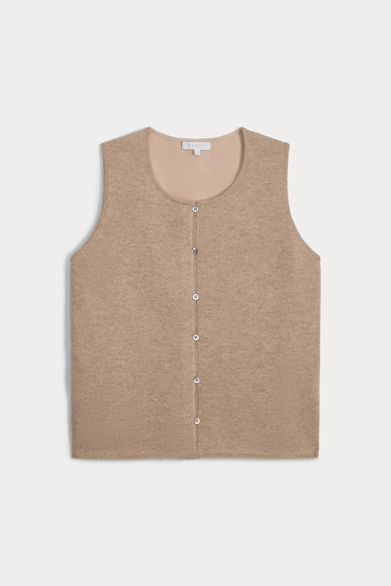VERONICA CASHMERE BLEND BUTTON-UP VEST - Image 13