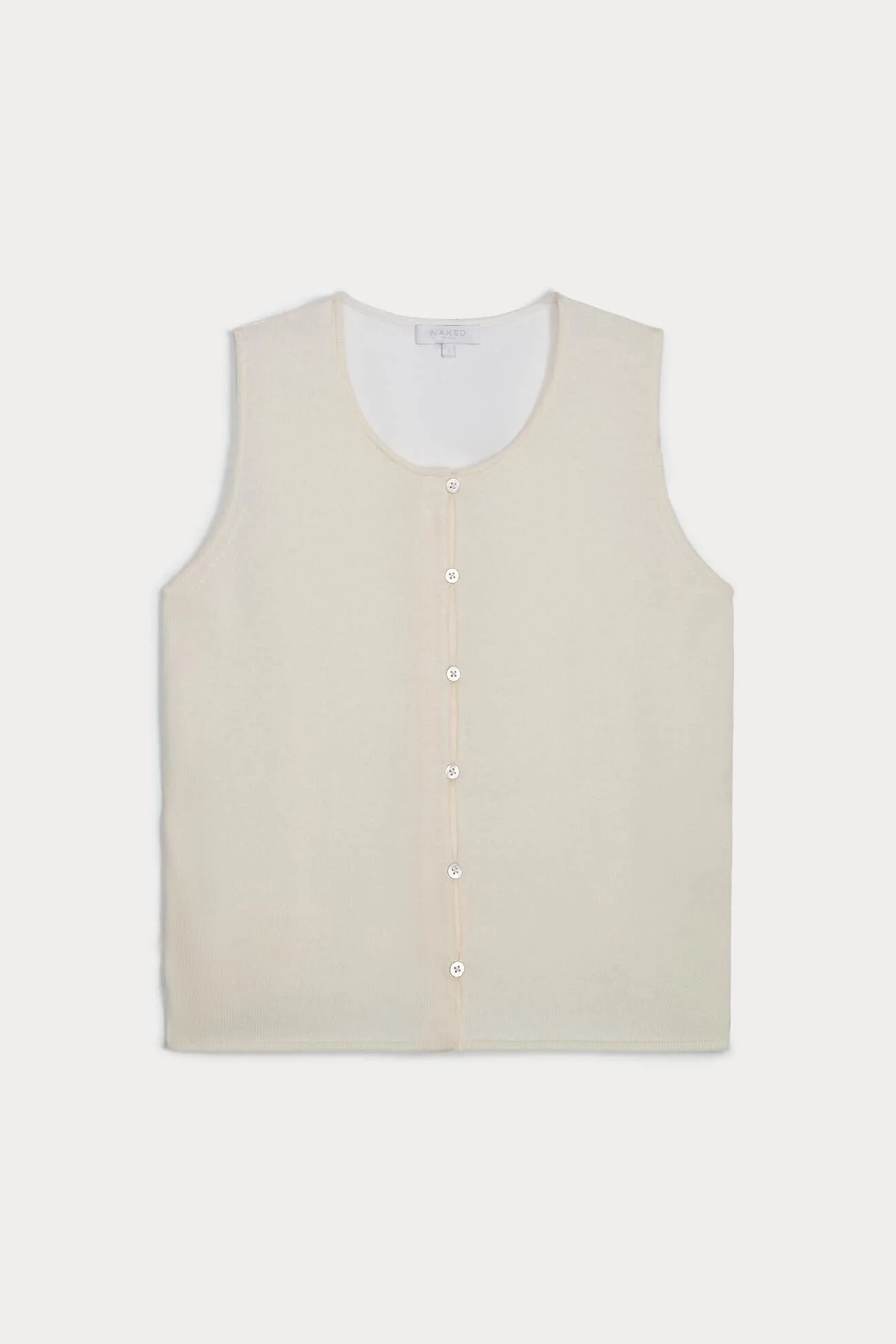 VERONICA CASHMERE BLEND BUTTON-UP VEST - Image 7