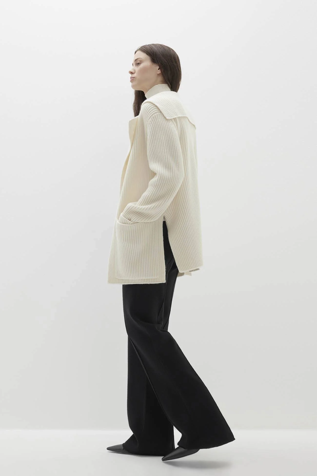 ZENA RIBBED CASHMERE CARDIGAN - Image 8